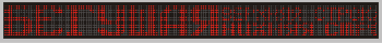 Электронное табло «Бегущая строка», модель РБС-160-224х16d
