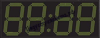 Электронные уличные часы-термометр Импульс-445N-T-EG2 