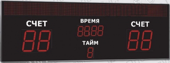 Спортивное табло для футбола, модель Импульс-770-D70x4-D35x5-S40x112-R 