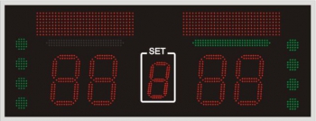 Спортивное табло для волейбола №7, модель ТС-210x4_150х1_РБС-100-32х8х2_080-32х8х4е (Уличное исполнение)