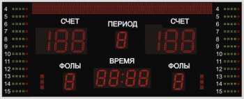 Табло для баскетбола №8, модель ТС-210х6_150х7_РБС-100-128х8-080-3х3х6_4x4x120b 