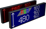 Электронное табло «Бегущая строка», модель Alpha 480 R (4840x520x120 мм)