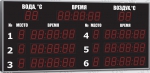 Спортивное табло для бассейна, модель Импульс-711-D11x10-L6xD11x7-TT-ER