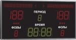 Спортивное табло для баскетбола, модель Импульс-721-D21x10-D15x3-L2xS8x64-S3x2-Ax2-ERG2 (Уличное исполнение)