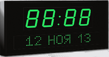 Часы-календарь Импульс-410-1TD-2DxS6x64-R