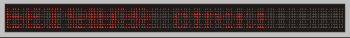 Электронное табло «Бегущая строка», модель РБС-160-224x8d-3color