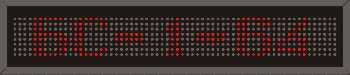 Электронное табло «Бегущая строка», модель БС-1-64e
