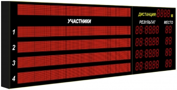 Табло для бассейна №12М модель ТС-150х36_Р-10-160х16х4b