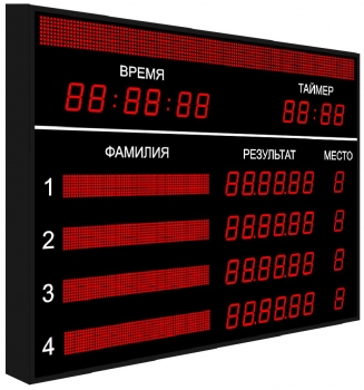 Табло для бассейна №2М модель ТС-100x38_РБС-080-64х8х4_100-224х8b_tx2_vl