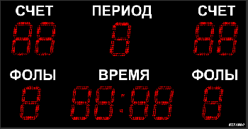 Базовое спортивное табло №28, Модель ТС-350х11b-base-ПК-ПДУ