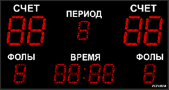 Базовое спортивное табло №30, Модель ТС-500х4_350х7e-base-ПК (уличные)