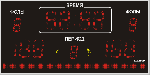 Универсальное спортивное табло №13М Модель ТС-210х10_150х3_8х8х2_РБС-100-128х8b.