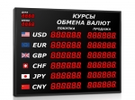 Импульс-304-6x2xZ6-DTx2xD2-R Табло курсов валют для помещения