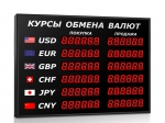 Импульс-304-6x2xZ6-R Табло курсов валют для помещения