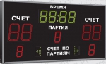 Спортивное табло для волейбола, модель Импульс-721-D21x4-D15x7-Ax2-RG